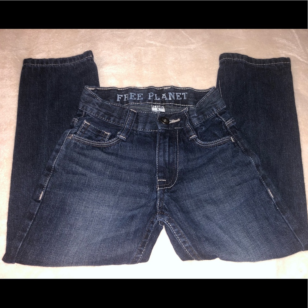Free planet size 5t boy blue jean pants
